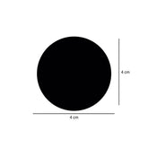 Plain Black Sticker Roll 250 Pieces - hotpackwebstore.com - Stickers